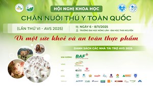 Thông báo tổ chức hội nghị khoa học Chăn nuôi Thú y toàn quốc AVS 2025
