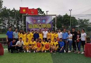 Bế mạc giải bóng đá trường ĐH Nông Lâm năm học 2018 - 2019