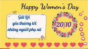 💐🌷 CHÚC MỪNG NGÀY PHỤ NỮ VIỆT NAM 20/10 🌷💐