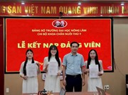 LỄ KẾT NẠP ĐẢNG VIÊN MỚI TẠI CHI BỘ KHOA CHĂN NUÔI THÚ Y – TRƯỜNG ĐẠI HỌC NÔNG LÂM, ĐẠI HỌC THÁI NGUYÊN